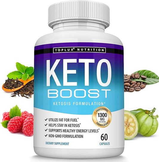 Keto Boost Diet Pills Ketosis Supplement - Natural Exogenous Keto Formula Support Energy & Focus, Advanced Ketones for Ketogenic Diet, Keto Diet Pills, for Men Women