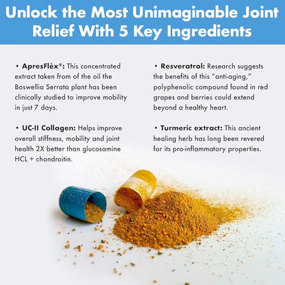 Instaflex Advanced Joint Support Nutritional Supplement Capsule with Doctor Formulated Joint Relief Supplement, Featuring UC-II Collagen & 5 Other Joint Discomfort Fighting Ingredients, 60 Ct