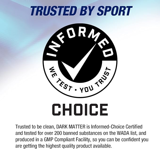 MHP Dark Matter Post Workout, Recovery Accelerator, w/Multi Phase Creatine, Waxy Maize Carbohydrate, 6g EAAs, Fruit Punch, 20 Servings, 55 Oz