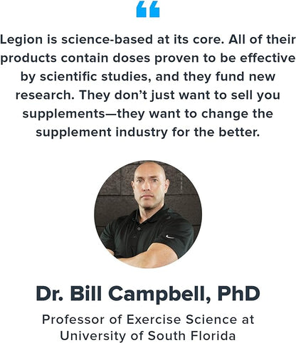 LEGION - All Natural Nitric Oxide Preworkout Drink to Boost Energy, Creatine Free, Naturally Sweetened, Beta Alanine, Citrulline, Alpha GPC (Pink Lemonade)