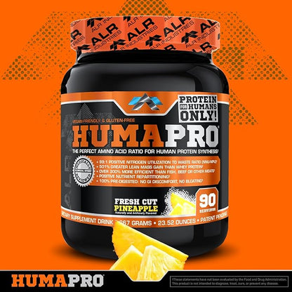 Humapro, Protein Matrix Formulated for Humans, Waste Less. Gain Lean Muscle, Fresh Cut Pineapple, 667 Grams
