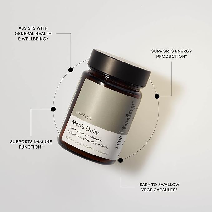 Multivitamin for Men, Mineral Supplements with 27 Vitamins, Minerals and Herbs, Including D, C, A, B, Biotin and Zinc, Vegetarian | General Health Supplements | 60 Capsules