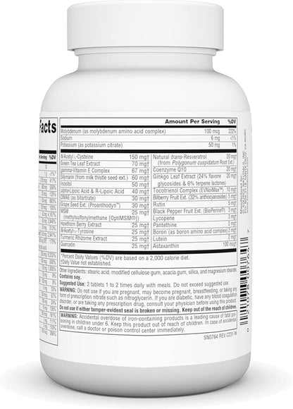 Source Naturals Life Force Multiple Daily Multivitamin High Potency Essential Vitamins, Minerals, Antioxidants & Nutrients - Energy & Immune Boost - 30 Tablets