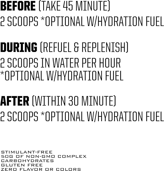 Ryno Power Carbo-Fuel Stimulant-Free Drink Mix 2lb (20 Servings) - All-Natural Pure Carbohydrate Powder for Athletic Performance - Vegan and Gluten Free