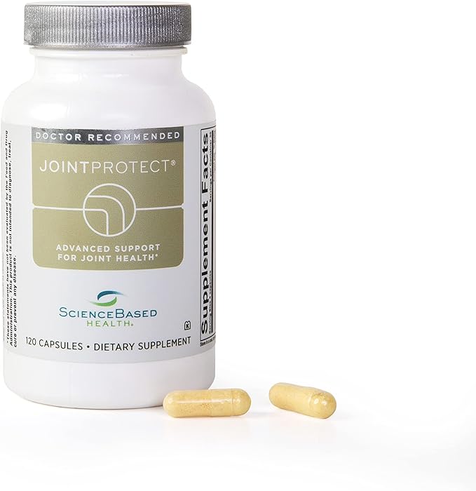 JointProtect - Support for Joint Health - Glucosamine Sulfate, Boswellia Serrata, Calcium Fructoborate, Curcumin, Vitamin C - 120 Capsules