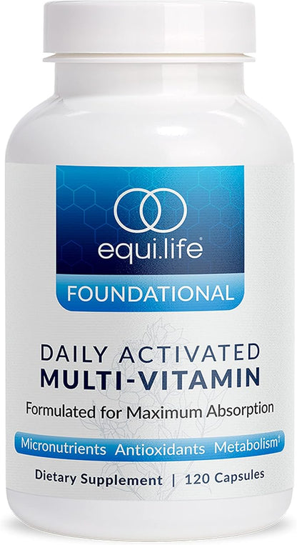 Equilife - Daily Activated Multi-Vitamin, 21 Essential Vitamins & Minerals, Antioxidant-Rich Formula, Supports Immunity, May Help Boost Energy & Improve Mood, Supports Overall Health (30 Servings)