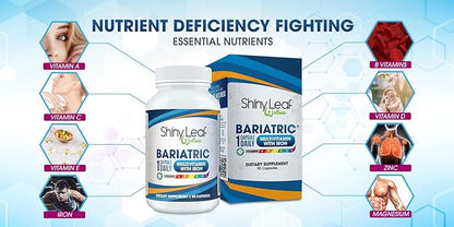Bariatric Multivitamin with Iron Once-a-Day and Cherry Chewable Calcium Citrate for Post Bariatric Surgery Including Gastric Bypass and Sleeve (1 Year)