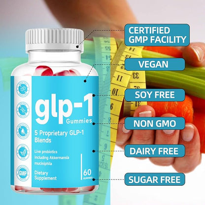 GLP-1 Support | GLP-1 Supplement, GLP Support Core with Synbiotics,with Naturally GLP-1 Supplement Probiotic, Hops Extract, GLP-1 Energy, GLP-1 Levels & Overall Health - 60 Count
