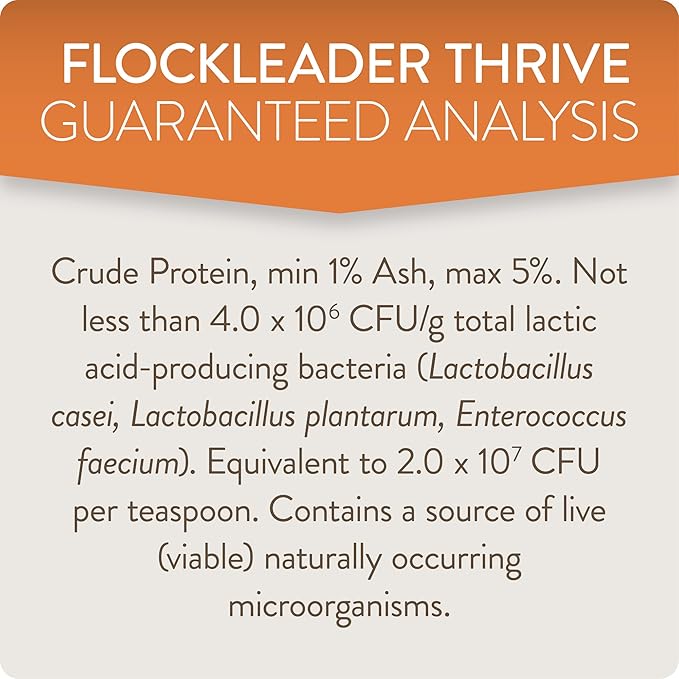 Thrive, Daily Probiotic & Prebiotic Poultry Supplement for Chickens 8+ Weeks Old, 8 oz