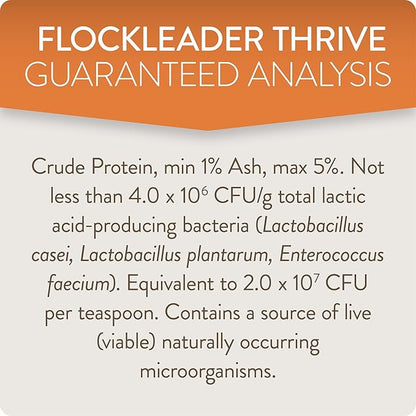 Thrive, Daily Probiotic & Prebiotic Poultry Supplement for Chickens 8+ Weeks Old, 8 oz