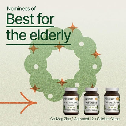 Natural Nutra Full Spectrum Vitamin K2 Supplement, Support Cardiovascular Health, Liver Function, Metabolic Health, Heart Health, 75 mcg, 60 Capsules (Pack of 2)