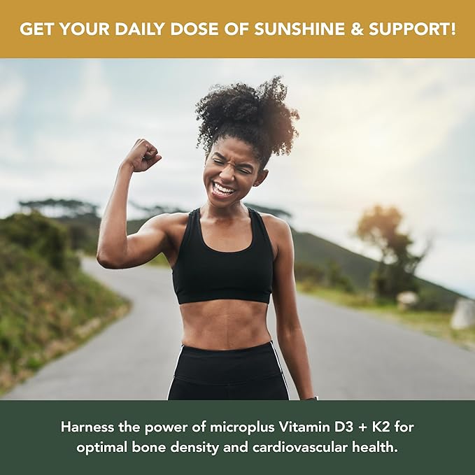 D3K2+ by Micro+ Vitamin Supplement with LifeSorb Technology - D3 K2 Supplement, Bone & Immune Health