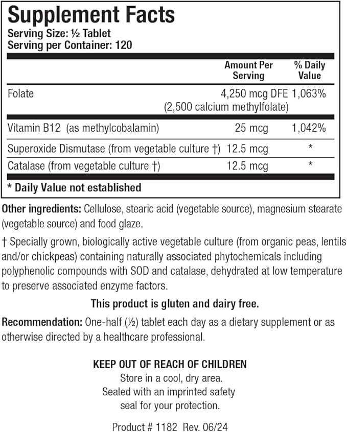 Biotics Research Biotics Research 5-MTHF Plus Forte - Brain Health Promotes Calm Relaxed Mood and Serotonin Production 60 Capsules