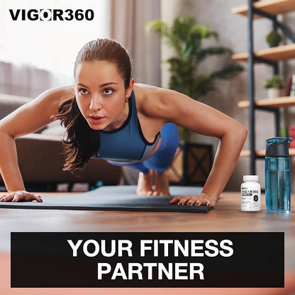 Lean Thermogenic Supplement for Belly & Abdominal Support by Vigor 360 – Strengthens Body Composition for Men & Women – Ideal for Toning, Shredding, & Fitness with Proper Diet & Exercise – 60 Capsules