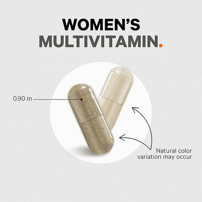 Codeage Women’s Daily Multivitamin, 25+ Vitamins & Minerals, Fermented, Organic Whole Foods, Probiotics Supplement - Vitamin A, Vitamin B, Vitamins C, D, E & K, Omega 3, Zinc – Vegan - 2 Pack
