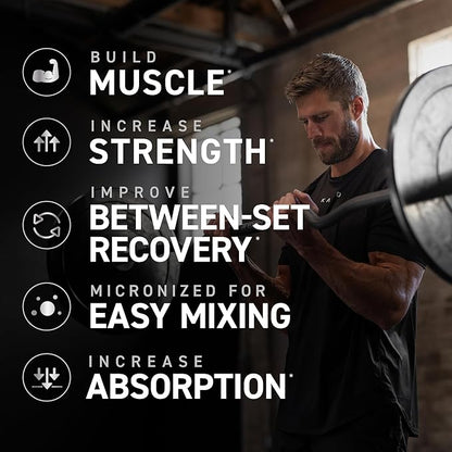 Kaged Creatine Monohydrate Micronized Powder | 100 Servings | Unflavored | Muscle Recovery and Growth Supplement for Men & Women | Vegan | Easily Digestible | Gluten Free | Keto Friendly