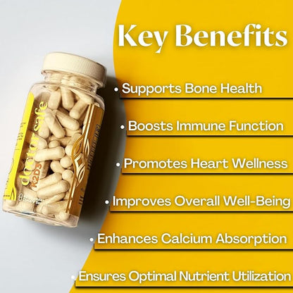 DOCTOR SAFE Vitamin D3 K2 with Calcium & BioPerine MK7 + D3 5000iu US-Made Non-GMO Gluten-Free Soy- Free (120 Capsules - 4 Month Supply)