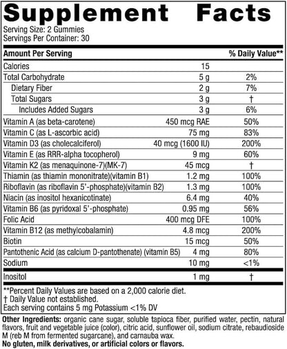 Nordic Naturals Men's Multivitamin Gummies, Mixed Berry - 60 Gummies - Support for Healthy Bones, Blood Vessels, Energy & Immunity - Non-GMO, Vegetarian - 30 Servings