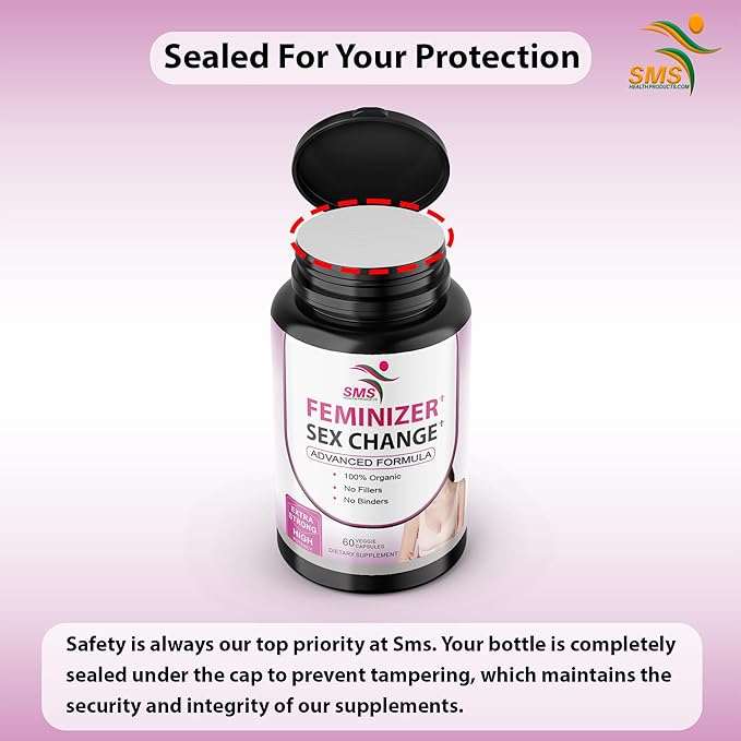 Feminizer Sex Change Capsules Pueraria Mirifica Potent Estrogen Hormone Complex for Trans Women - Breasts Booty Hair Skin Nails - Transgender Ladyboy Queer LGBT