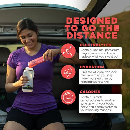 Tailwind Nutrition Endurance Fuel, Electrolyte & Hydration Sports Drink Mix Powder with Caffeine, Gluten-Free, Vegan, Raspberry Buzz, 50 Servings (Caffeinated)