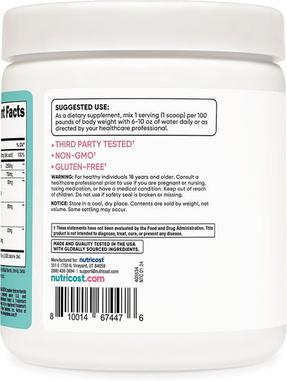 Nutricost Creatine Monohydrate Powder for Women, Micronized, Peach Mango Flavor, 50 Servings - Vegetarian, Non-GMO, Gluten Free