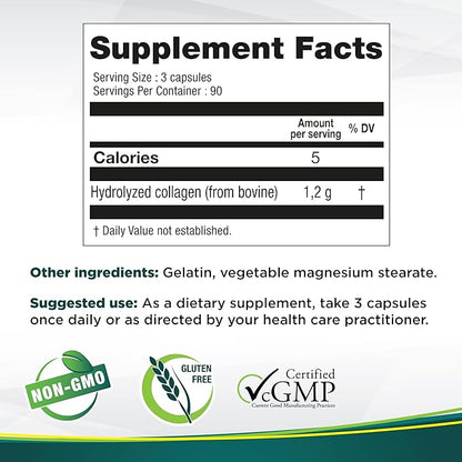 Genacol Collagen Peptides for Joint Support Premium Joint Supplement Collagen Pills | Gluten-Free Non-GMO | Colageno Hidrolizado Original 270 Capsules