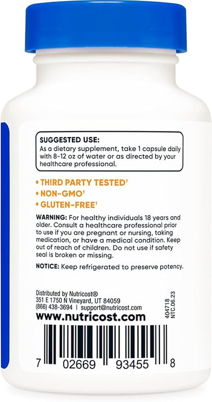 Nutricost Probiotic Complex - 50 Billion CFU, 60 Capsules (2 Bottles) - Probiotic for Men and Women - Veggie Capsules, Non-GMO, Gluten Free