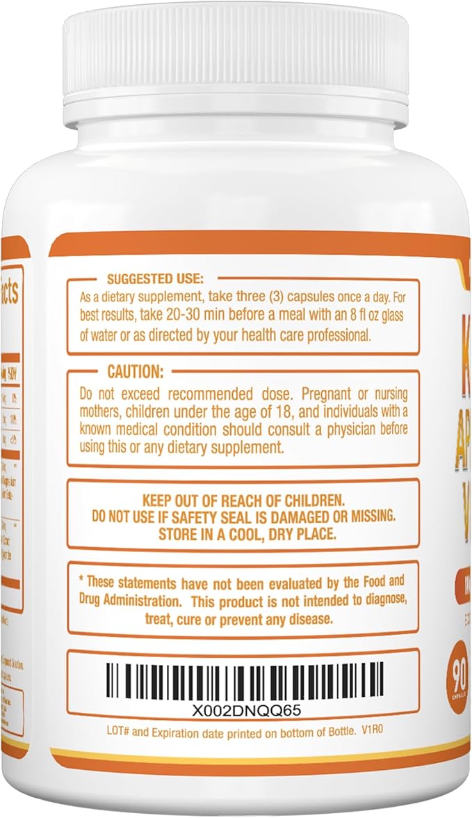 Purely Optimal Keto BHB & Apple Cider Vinegar Capsules - Exogenous Ketones Supplement with The Mother for Ketosis Support, Healthy Lifestyle & Overall Well-Being - 90 Capsules