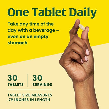 MegaFood One Daily Multivitamin - Multivitamin for Women and Men - with Real Food - Immune Support Supplement - Vitamin C & Vitamin B - Bone Health - Energy Metabolism - Vegetarian, Non-GMO - 30 Tabs