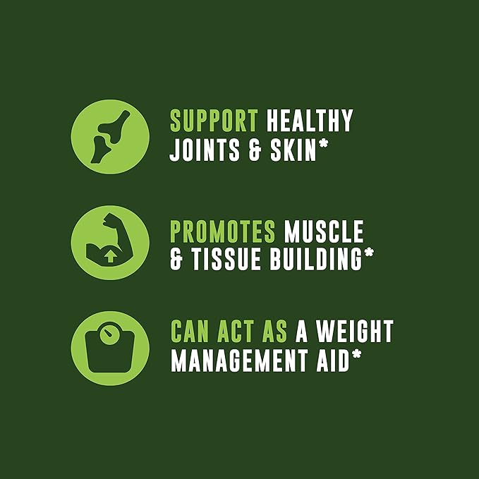 16oz Organic Bone Broth Protein Powder From Grass Fed Beef - USDA Certified Organic, Single Ingredient, Rich in Collagen, Glucosamine, No Additives, Perfect for Carnivore, Paleo, and Keto Diets