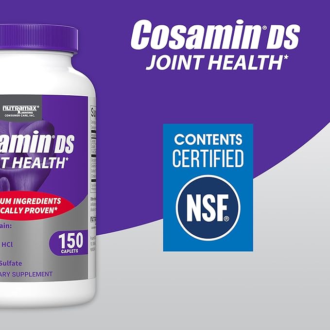 Cosamin DS, #1 Researched Glucosamine & Chondroitin Joint Health Supplement, 150 'Easy-To-Swallow' Caplets