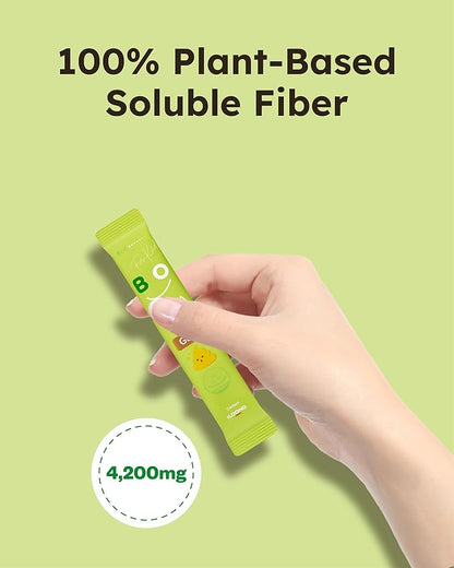 Kids Fiber Jelly (20 Sticks) - 100% Plant-Based Soluble Fiber 4,200mg, Comfortable Bowel Movement & Constipation Relief for Children. Organic Apple Juice, Vegetable Powder.