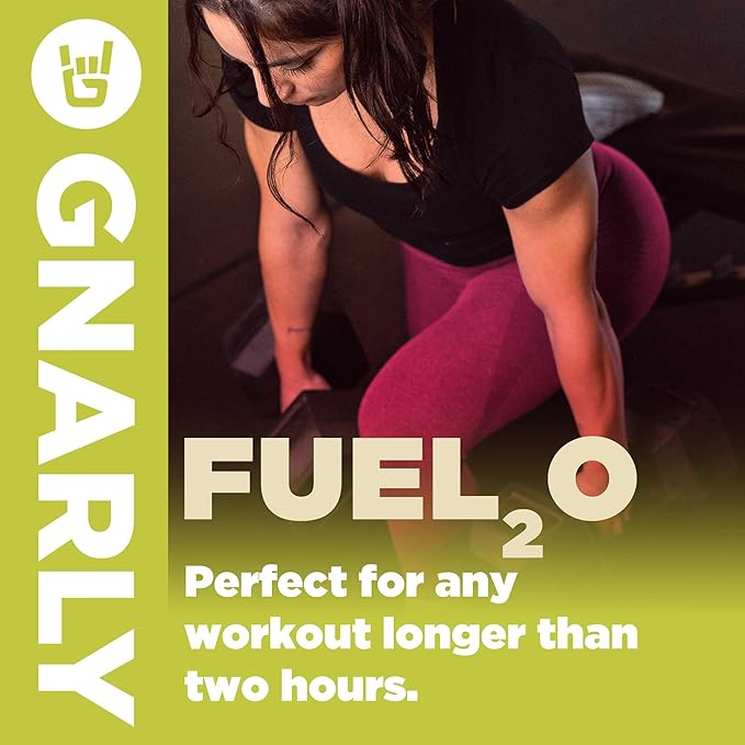 Gnarly Nutrition Fuel2O Electrolyte Powder Packs - Fuel 2O Endurance Nutrition, Electrolyte Solution, Fuel, Replenishment, and Recovery - Limeade, 10-Pack