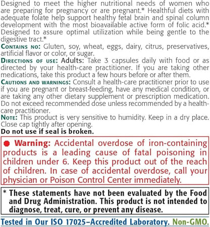 New Roots | Prenatal Vitamins and Minerals for Women with Folate & Iron, Calcium, and more| Complete Multivitamin with 23 Essential Supplements – All Stages Pregnancy Support & Postnatal (90 Capsules)