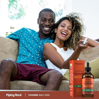 Piping Rock Yohimbe Bark Extract Liquid | 4 Fl Oz | Supplement for Men & Women | Alcohol Free Herbal Drops | Vegetarian, Non-GMO, Gluten Free