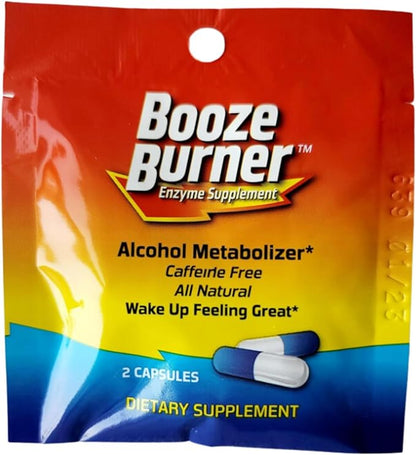 Booze Burner |12 Pack| Over-Indulgence-Prevention Ultimate Pre-Party-Supplement Hydration Great for Bachelorette Party Enjoy your wine, wake up fine. Help Reduce a possible Hangover