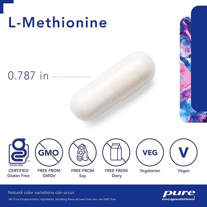 Pure Encapsulations L-Methionine | Glutathione and Amino Acid Supplement for Joints, Liver and Pancreas Support, Antioxidants, and Nervous System* | 60 Capsules