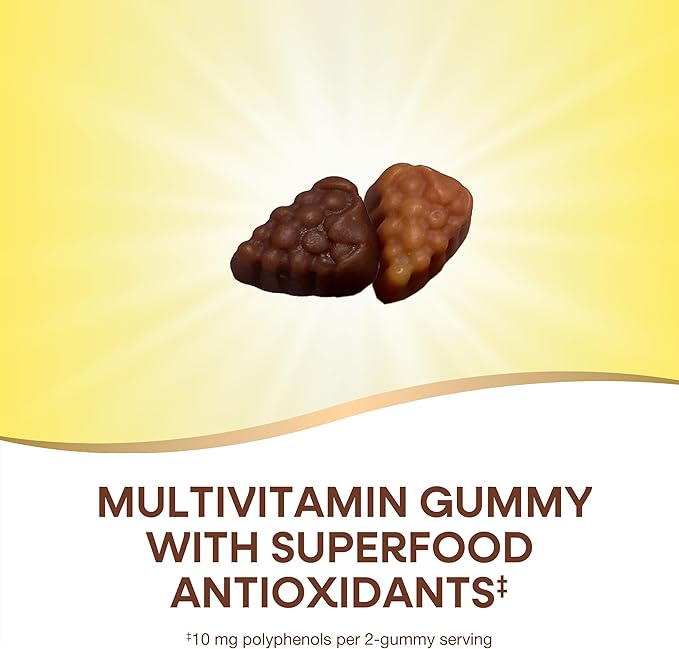 Nature's Way Alive! Women’s 50+ Daily Gummy Multivitamins, Supports Multiple Body Systems*, Supports Healthy Heart, Brain & Bones,* B-Vitamins, Mixed Berry Flavored, 130 Gummies (Packaging May Vary)