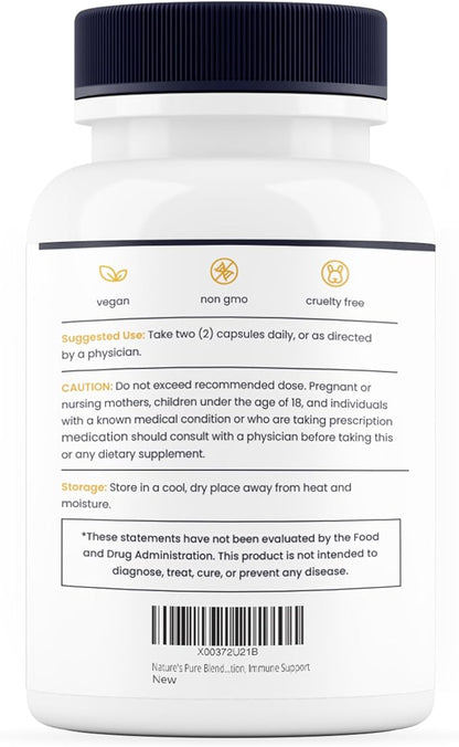 Nature's Pure Blend - COQ10 Plus: COQ10 Nutritional Supplements - Heart Health - Blood Pressure Support - Energy - Antioxidant - Circulation, Immune Support