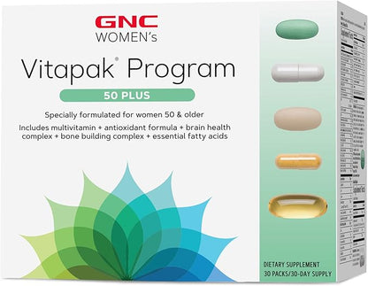 GNC Women's Ultra Mega 50 Plus VP Multi Vitamins, 30 Count