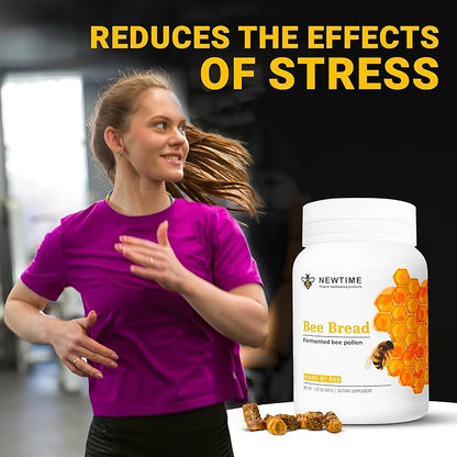 Generic Bread Bee Perga Fermented Bee Pollen 100% Natural and Organic Multivitamin Made by Bee Sour Sweet Flavor, Reminiscent of Honey