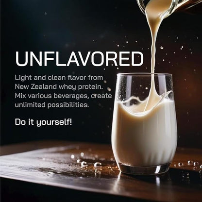 GOPOWER Whey Protein Powder, with BCAAs, Grass Fed Protein Powder, 2 Pound, 18 Servings