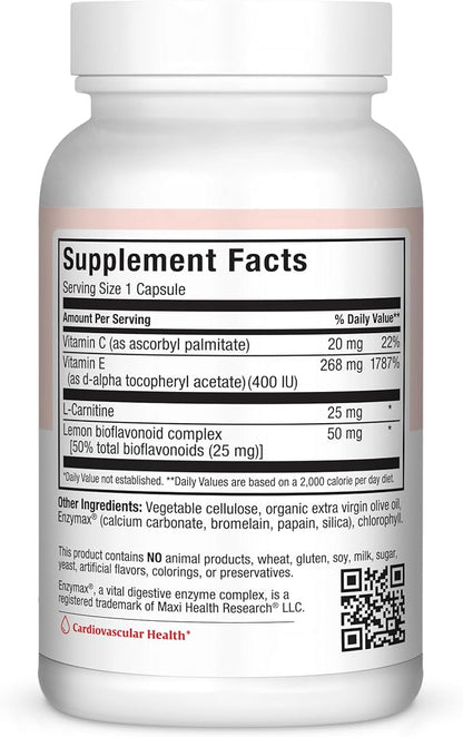 Maxi Health Circu-E 400 IU - Natural Vitamin E - Body's Defense System Support - 60 Capsules - Kosher