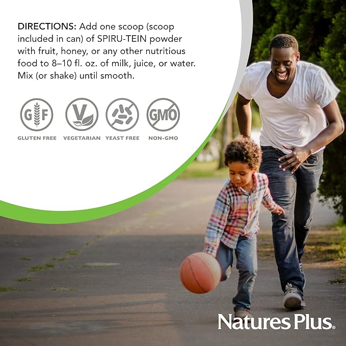 NATURES PLUS Shake Simply Natural Spirutein, 13.12 OZ