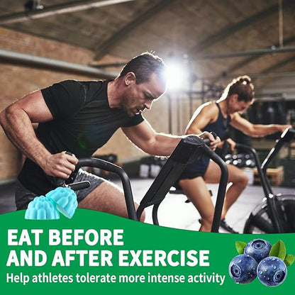 Creatine Monohydrate Gummies 5000mg for Men & Women, Chewables Creatine Monohydrate Supplement(120 Count)- Blueberry 120 Gummies