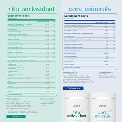 USANA CellSentials - Core Minerals and Vita Antioxidant with InCelligence Technology to Support Total Body Health* - 112 Tablets Per Bottle - 28 Day Supply