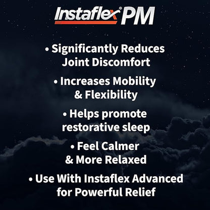 Instaflex PM Nighttime Joint Support with Levagen, Tamaflex, GABA, Ashwagandha, Passionflower Extract, Mobility, Sleep Support - 60 Capules