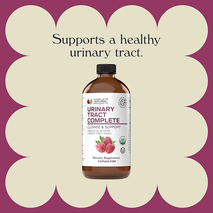 Complete Natural Products Urinary Tract Complete 8oz - Liquid Supplement for a Urinary Tract Cleanse, Defense, Health, and Treatment with Organic Cranberry & Organic D-Mannose