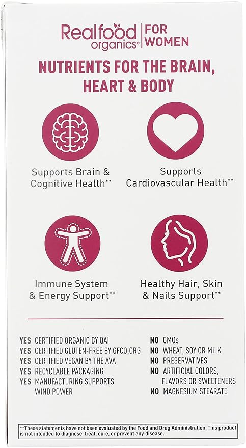 COUNTRY LIFE Organic Realfood Multivitamin for Women 60 Count, 60 CT